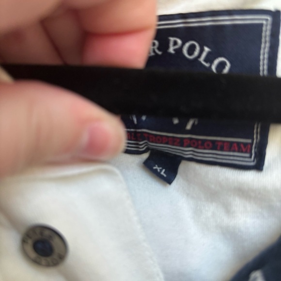 Men's White Polo Shirt - Picture 9 of 9